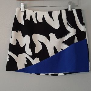 Tobi Skirt Black White Blue Small Petite